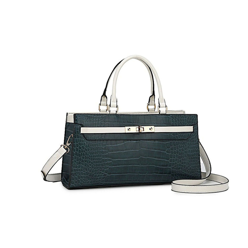 MKF Collection Colby Satchel Bag Stylish Vegan Leather Elegant Purse by Mia K