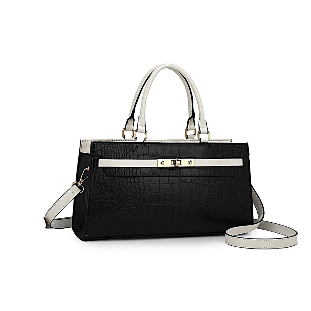 MKF Collection Colby Satchel Bag Stylish Vegan Leather Elegant Purse by Mia K