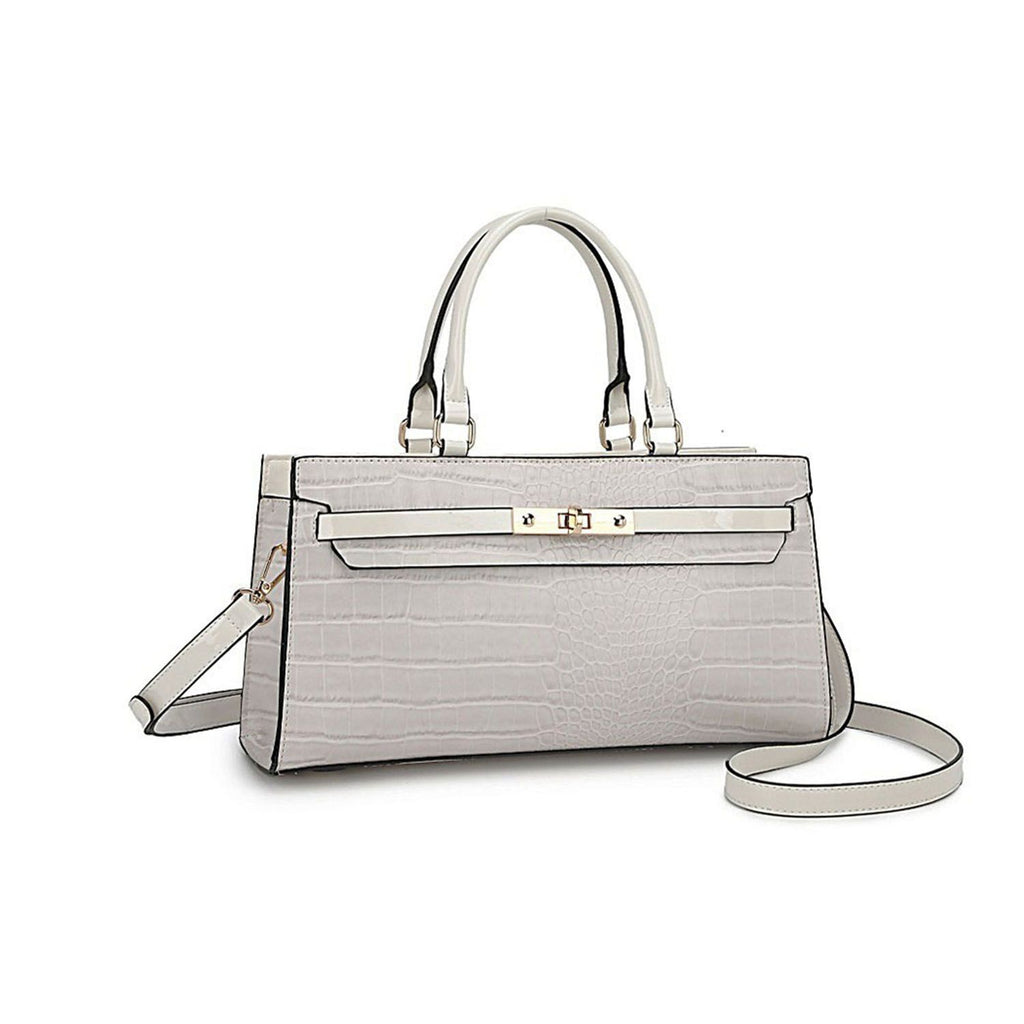 MKF Collection Colby Satchel Bag Stylish Vegan Leather Elegant Purse by Mia K