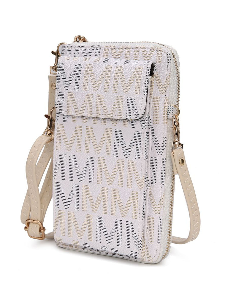 MKF Collection Cossetta Cell Phone Crossbody Wristlet Handbag Vegan Leather Versatile Multi-Use Phone Holder by Mia K