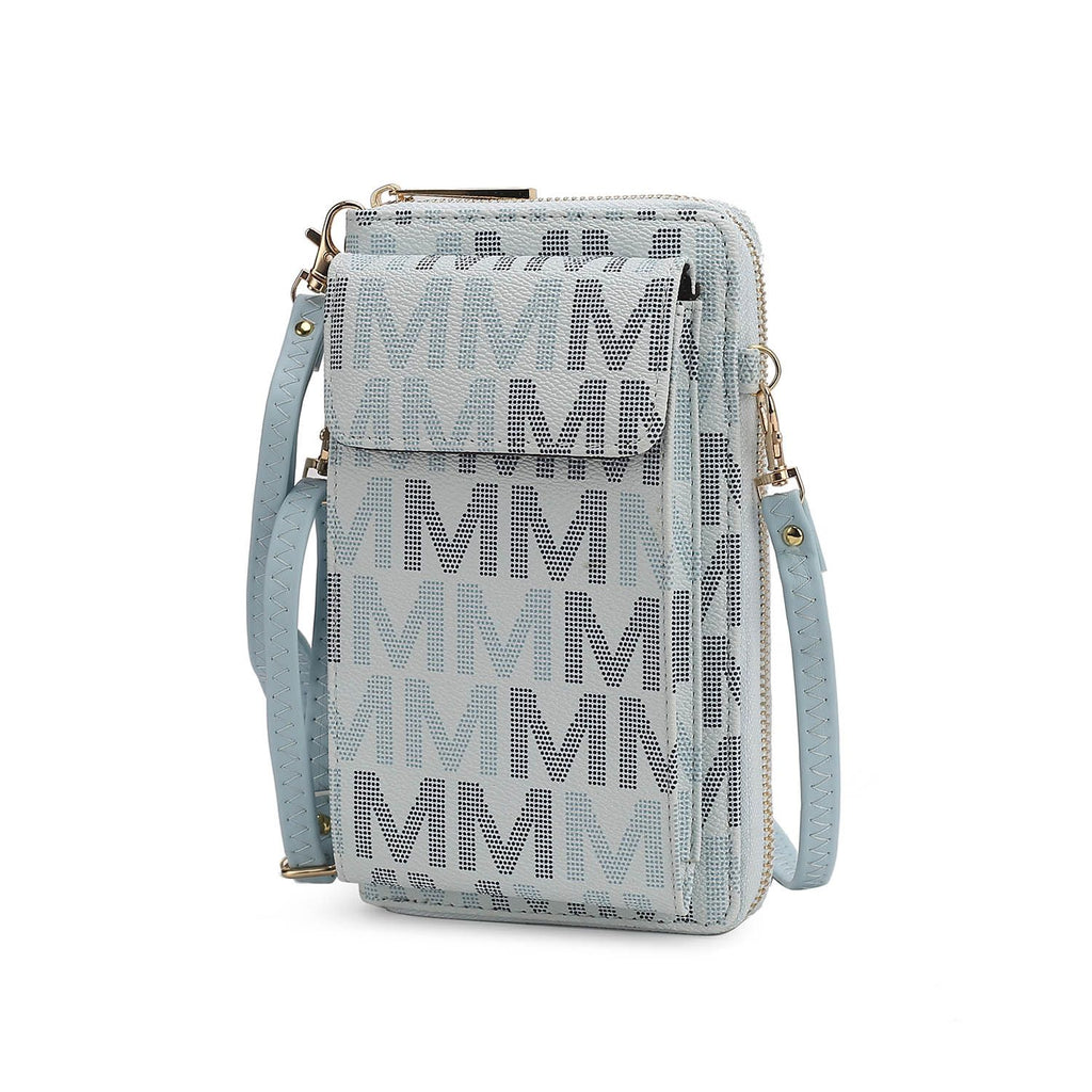 MKF Collection Cossetta Cell Phone Crossbody Wristlet Handbag Vegan Leather Versatile Multi-Use Phone Holder by Mia K