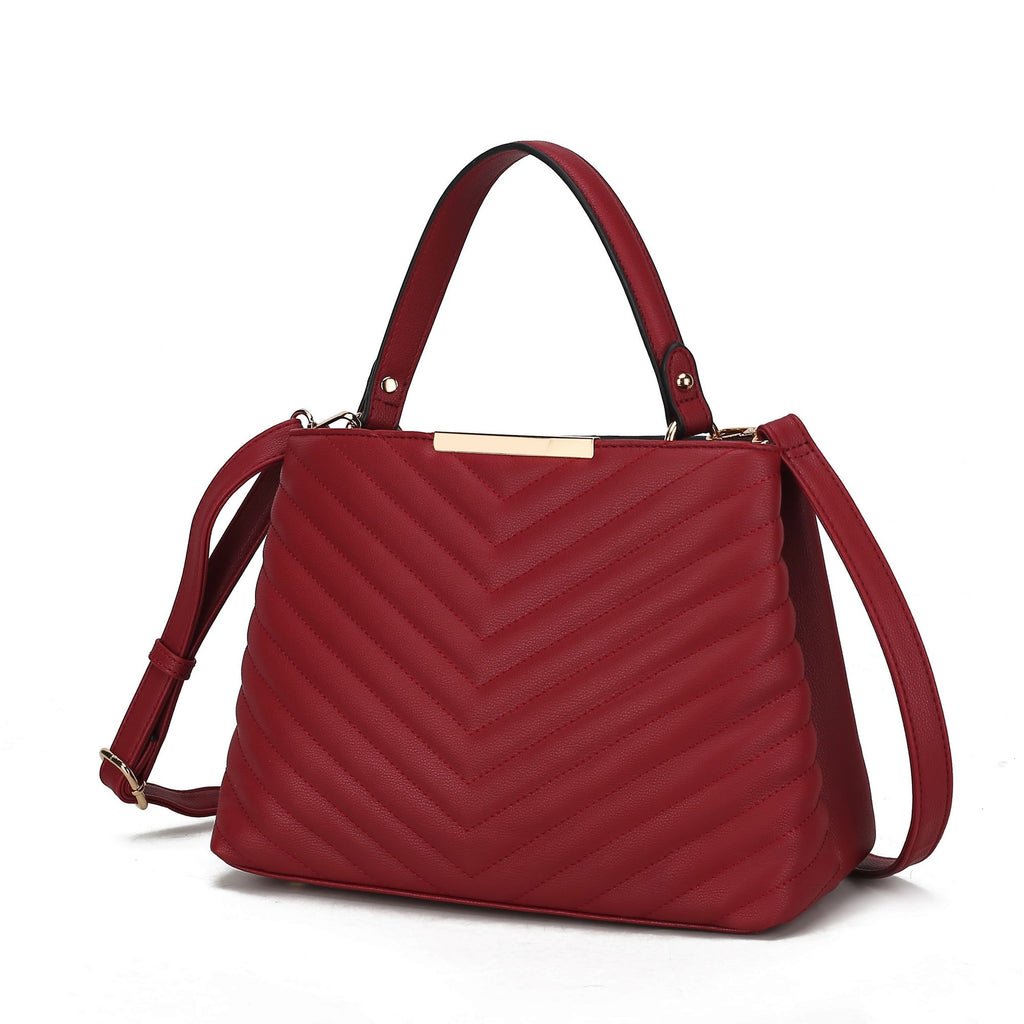 MKF Collection Dakota Satchel Handbag Vegan Leather Women by Mia k