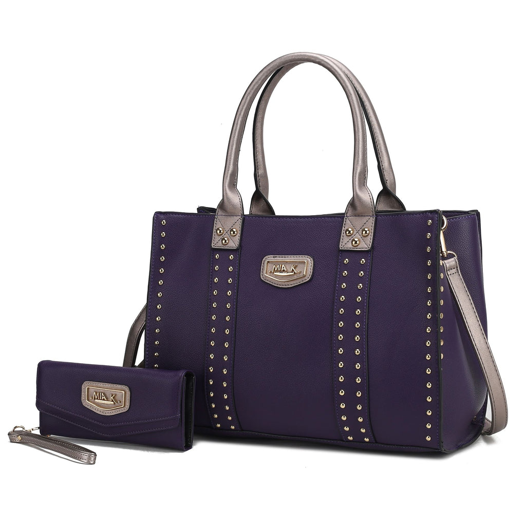 MKF Collection Davina Tote Handbag with wallet Vegan Leather Crossover Womens Purse by Mia K
