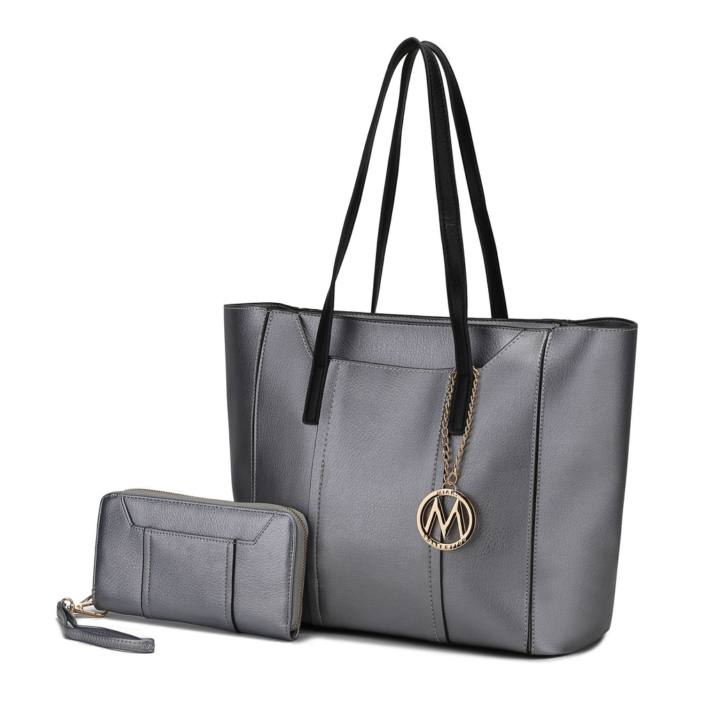 MKF Collection Dinah Light Weight Tote Handbag with Wallet by Mia K
