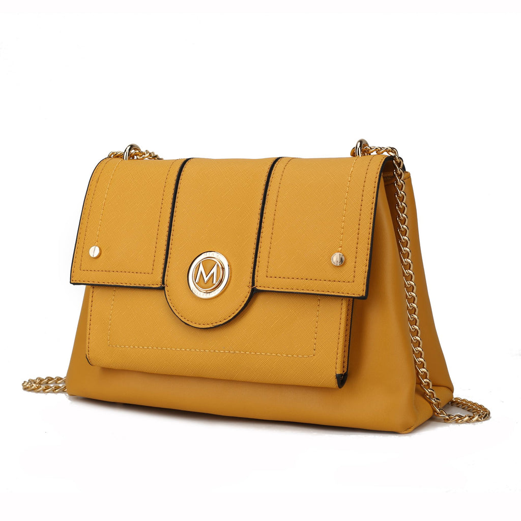MKF Collection Eden Satchel Handbag Vegan Leather Crossover Womens by Mia K