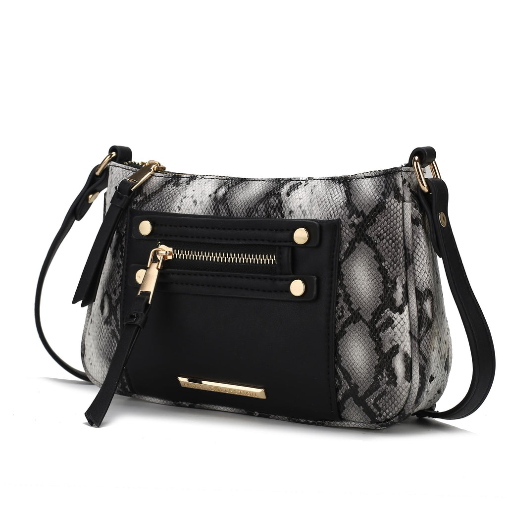 MKF Collection Essie Snake embossed Vegan Leather Crossbody by Mia K