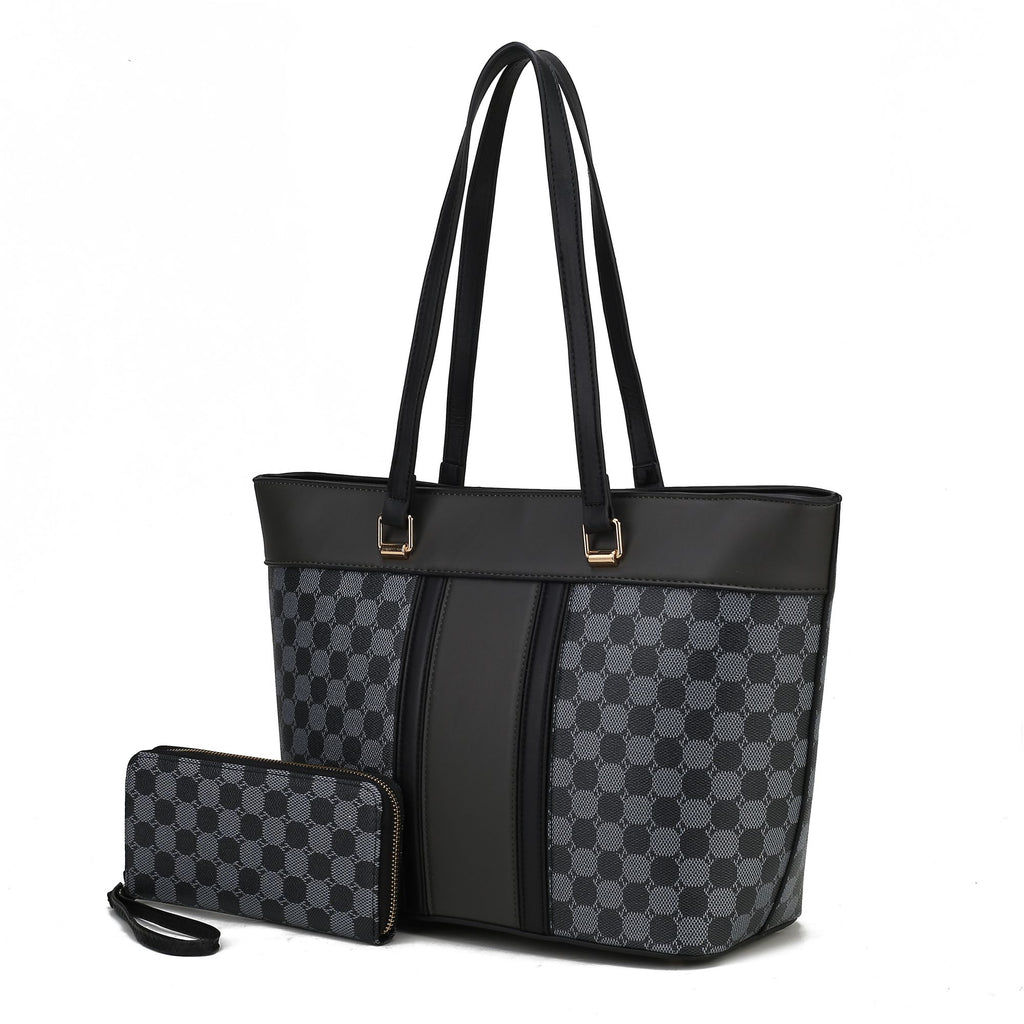 MKF Collection Fabiola Tote Handbag with wallet Vegan Leather Womens by Mia k
