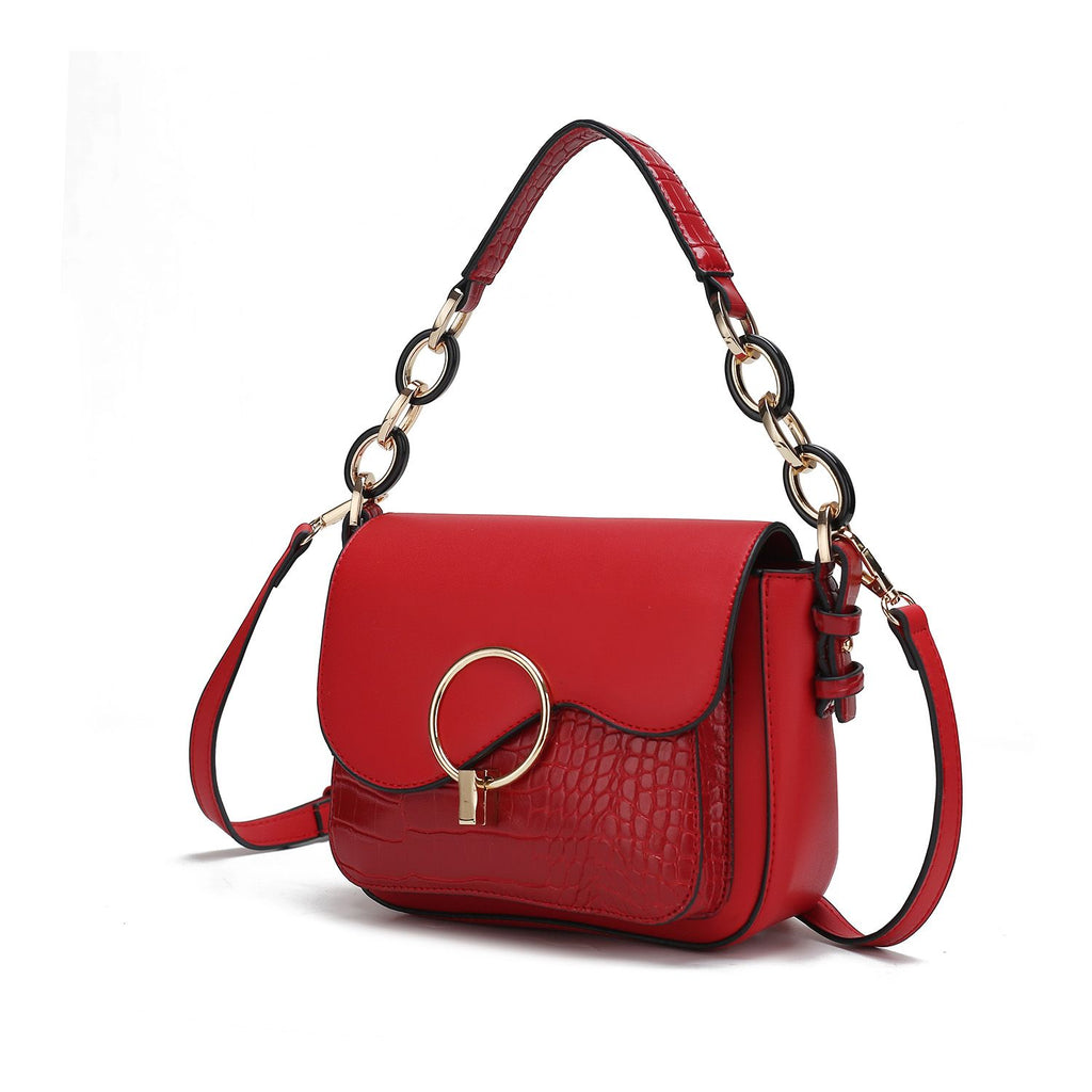 MKF Collection Fantasy Croc Women's Shoulder Bag, Sleek Crossbody Purse Handbag by Mia K