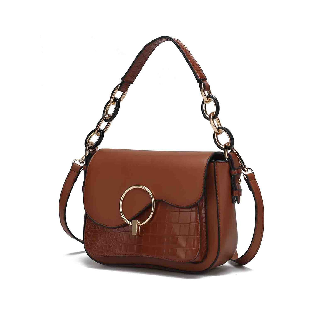 MKF Collection Fantasy Croc Women's Shoulder Bag, Sleek Crossbody Purse Handbag by Mia K