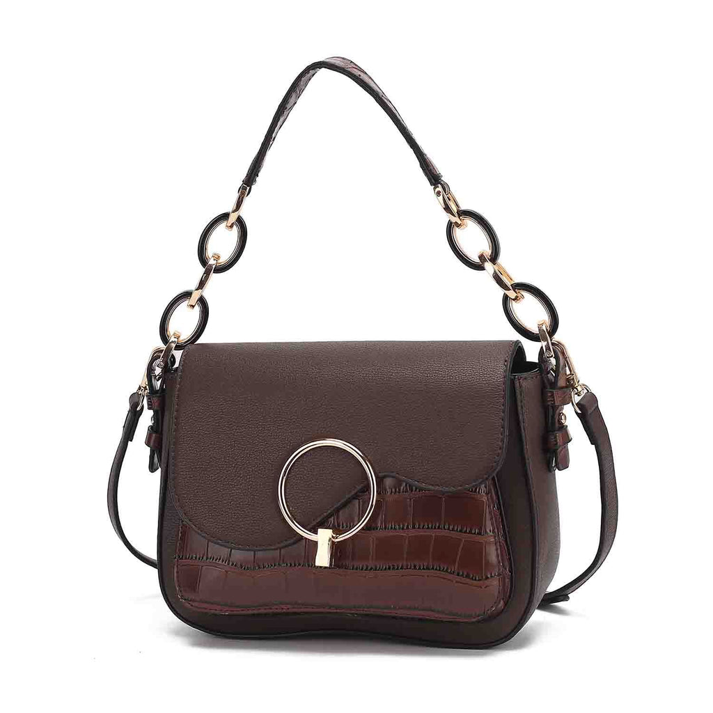 MKF Collection Fantasy Croc Women's Shoulder Bag, Sleek Crossbody Purse Handbag by Mia K