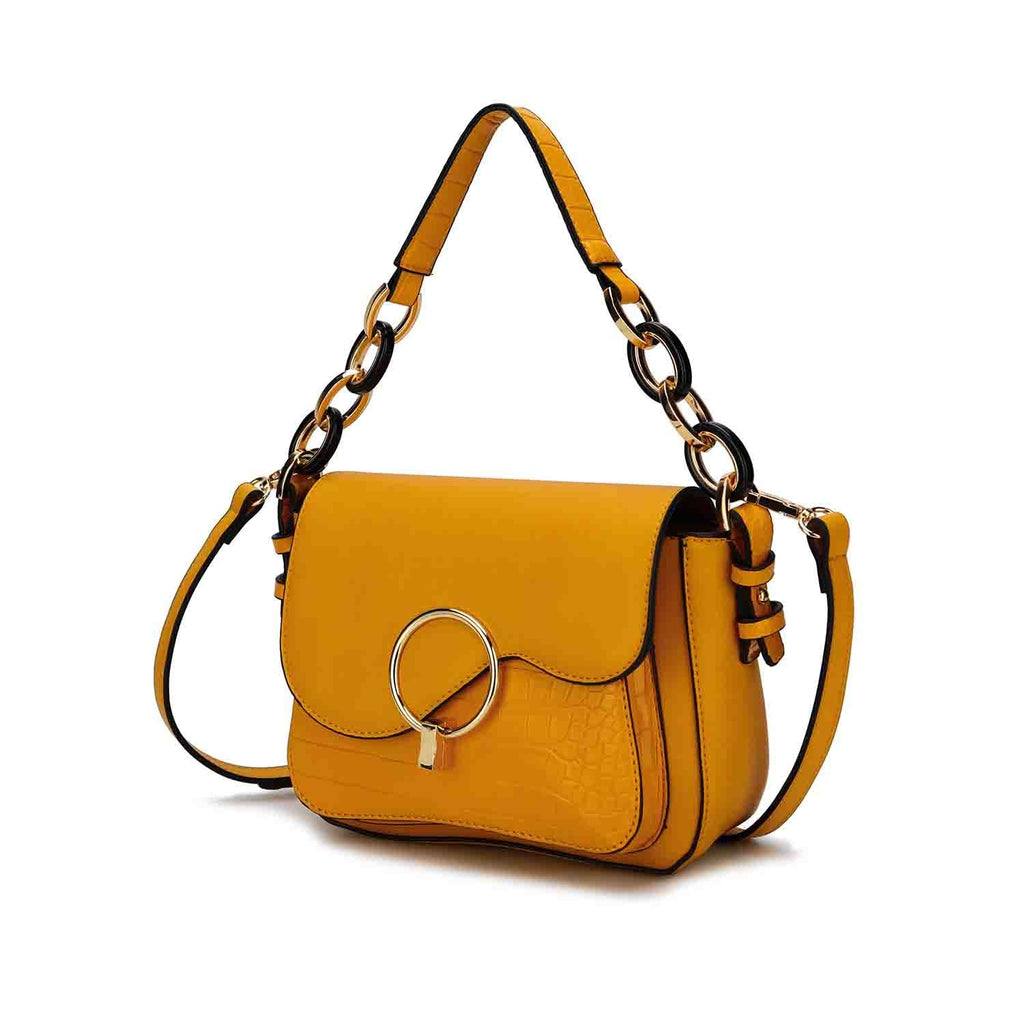 MKF Collection Fantasy Croc Women's Shoulder Bag, Sleek Crossbody Purse Handbag by Mia K