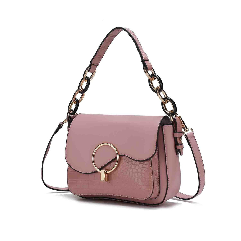 MKF Collection Fantasy Croc Women's Shoulder Bag, Sleek Crossbody Purse Handbag by Mia K