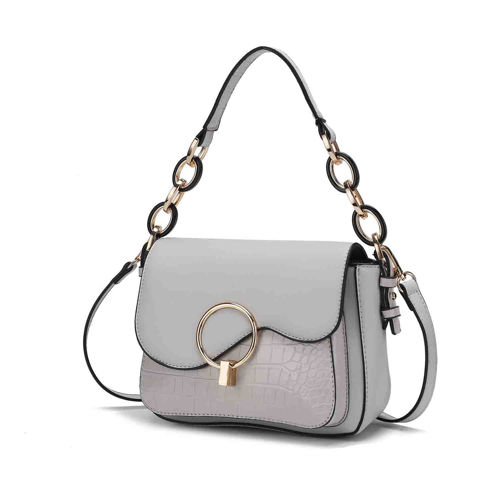 MKF Collection Fantasy Croc Women's Shoulder Bag, Sleek Crossbody Purse Handbag by Mia K