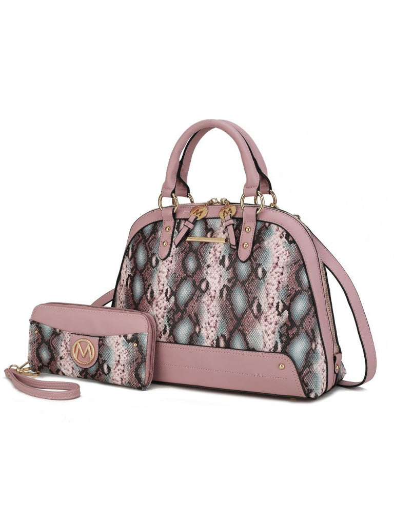 MKF Collection Frida Satchel Handbag and Wallet by Mia k