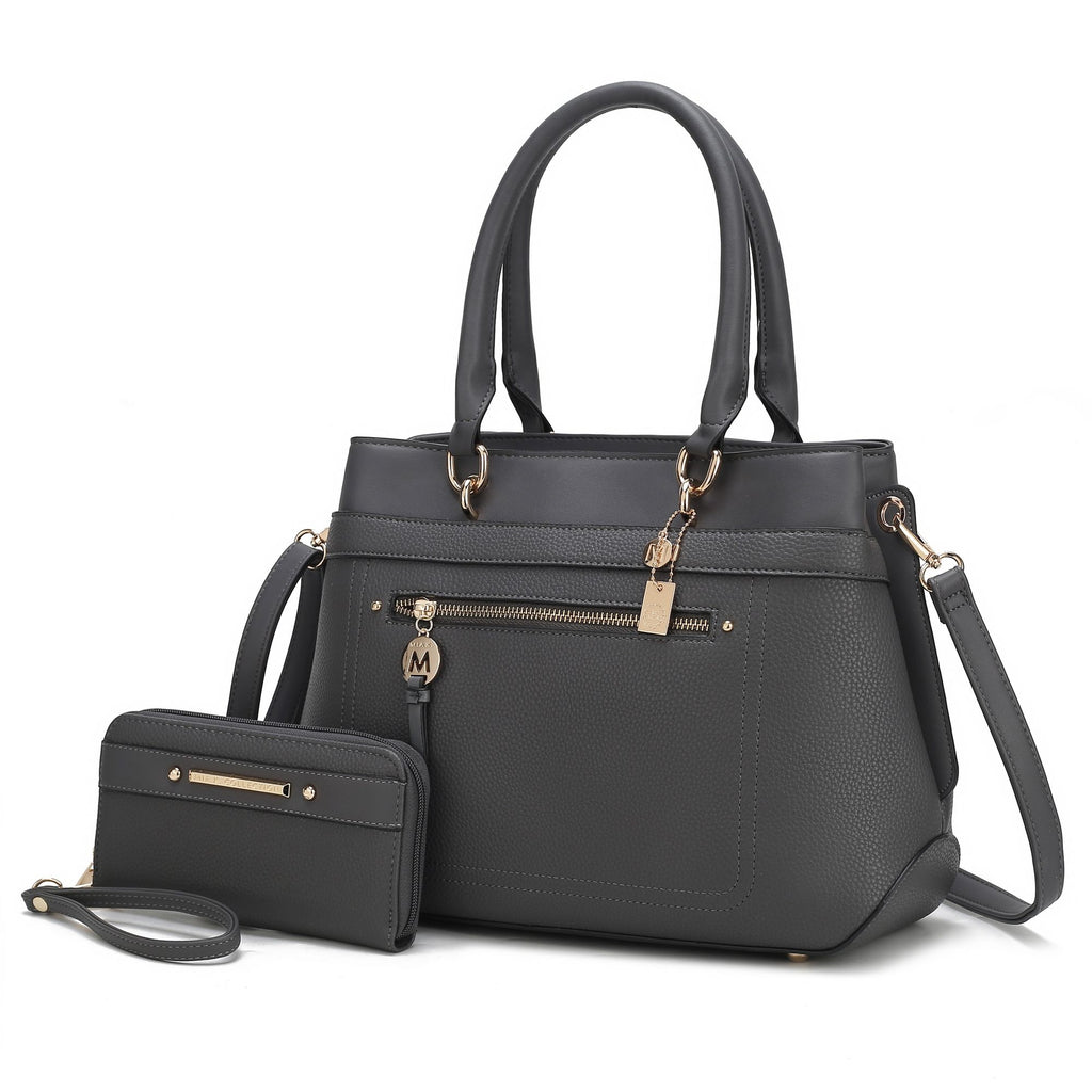 MKF Collection Gardenia Vegan Leather Women Tote Bag with Wallet by Mia k