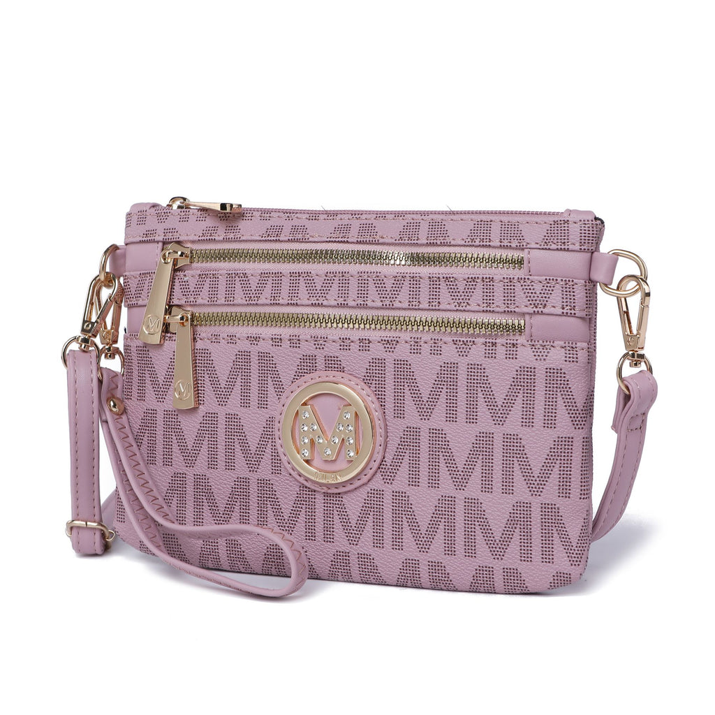 MKF Collection Geneve M Signature Crossbody & Wristlet by Mia k