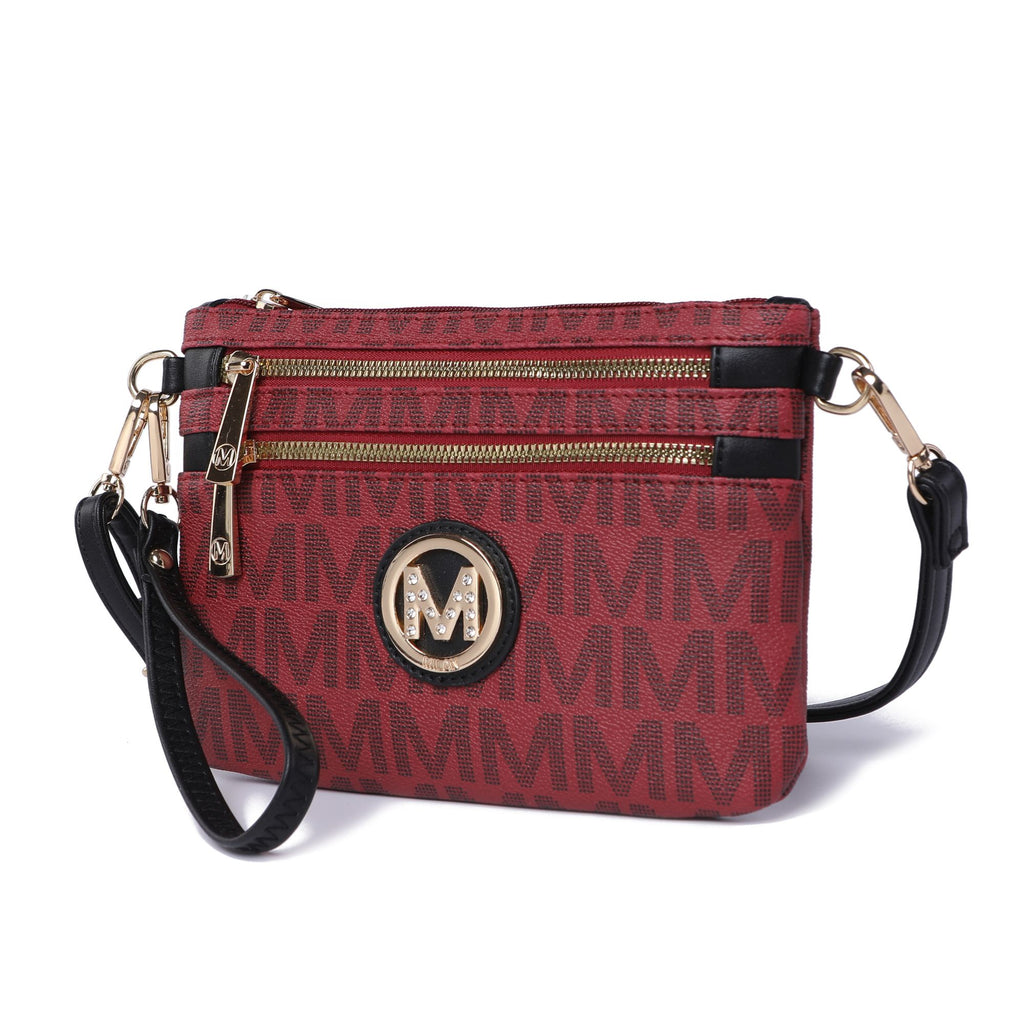 MKF Collection Geneve M Signature Crossbody & Wristlet by Mia k