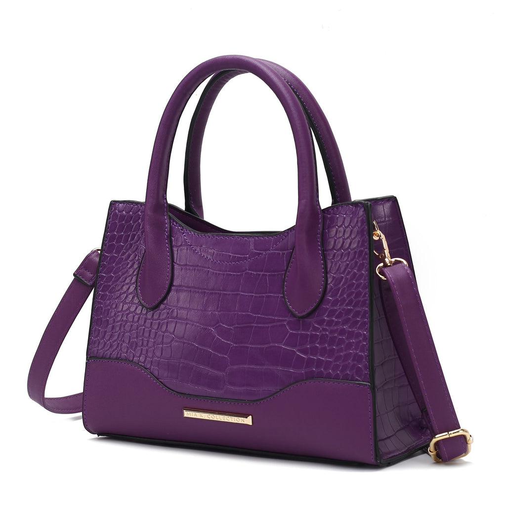 MKF Collection Gili Crocodile Embossed Vegan Leather Women Tote Bag by Mia K