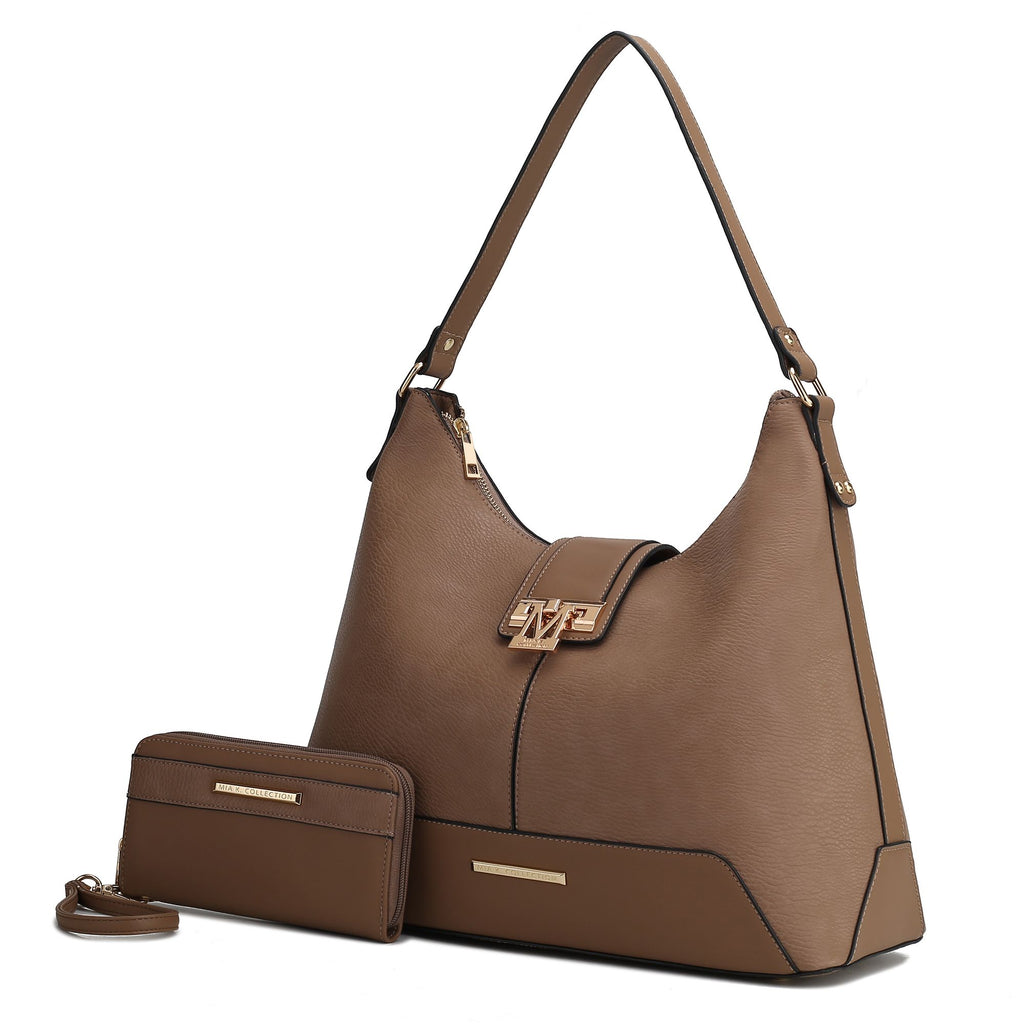 MKF Collection Graciela Hobo Handbag Vegan Leather Women by Mia k