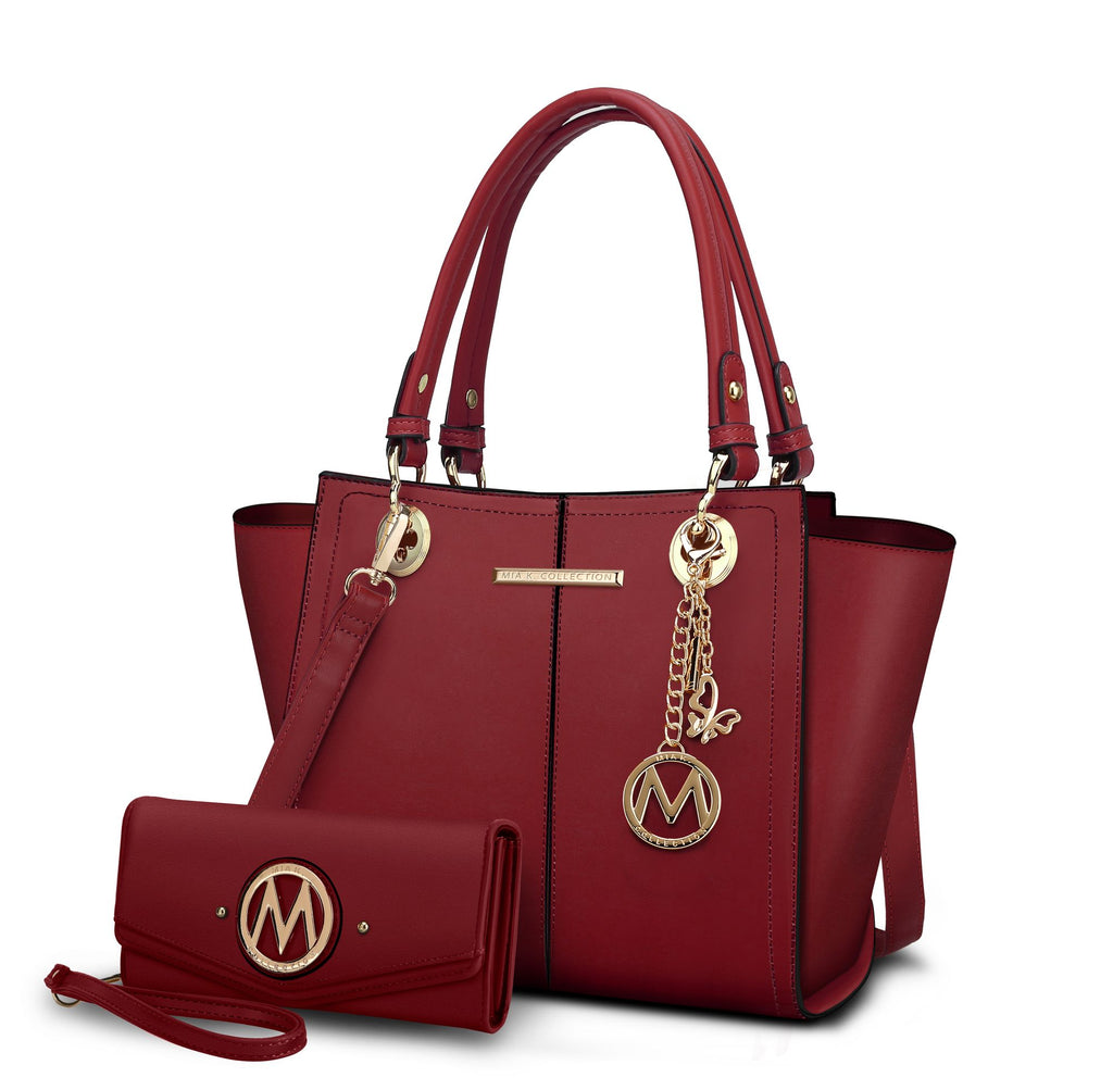 MKF Collection Ivy Vegan Leather Women Tote Bag with wallet by Mia k