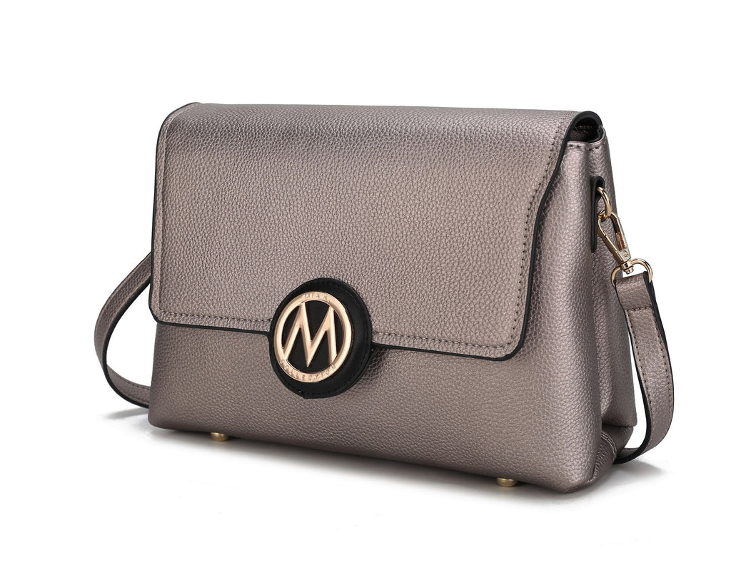 MKF Collection Johanna Multi Compartment Crossbody Bag by Mia K