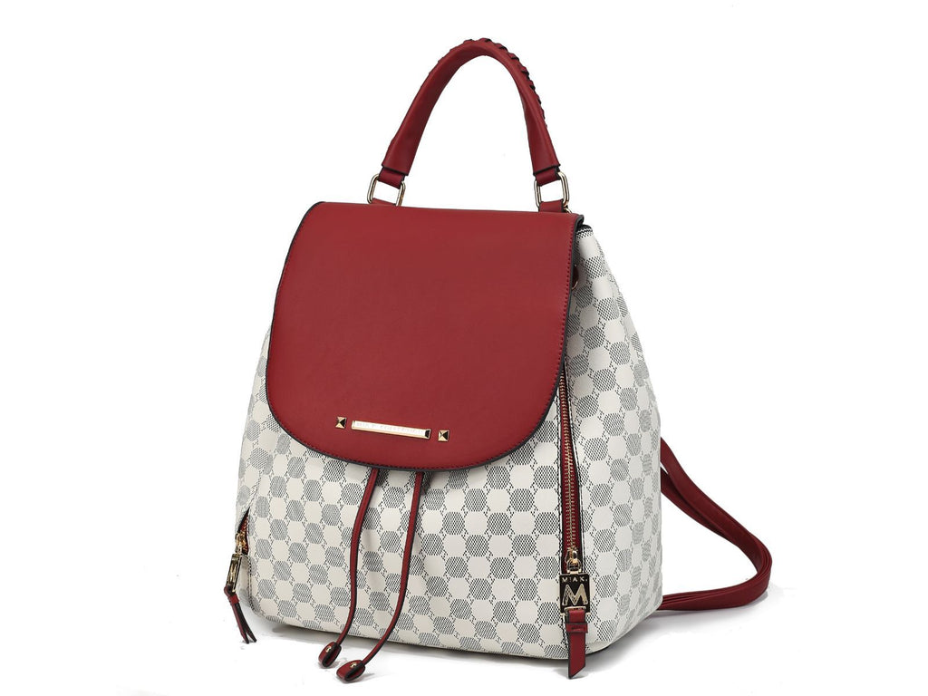 MKF Collection Kimberly Backpack Circular Print Tote Bag by Mia K