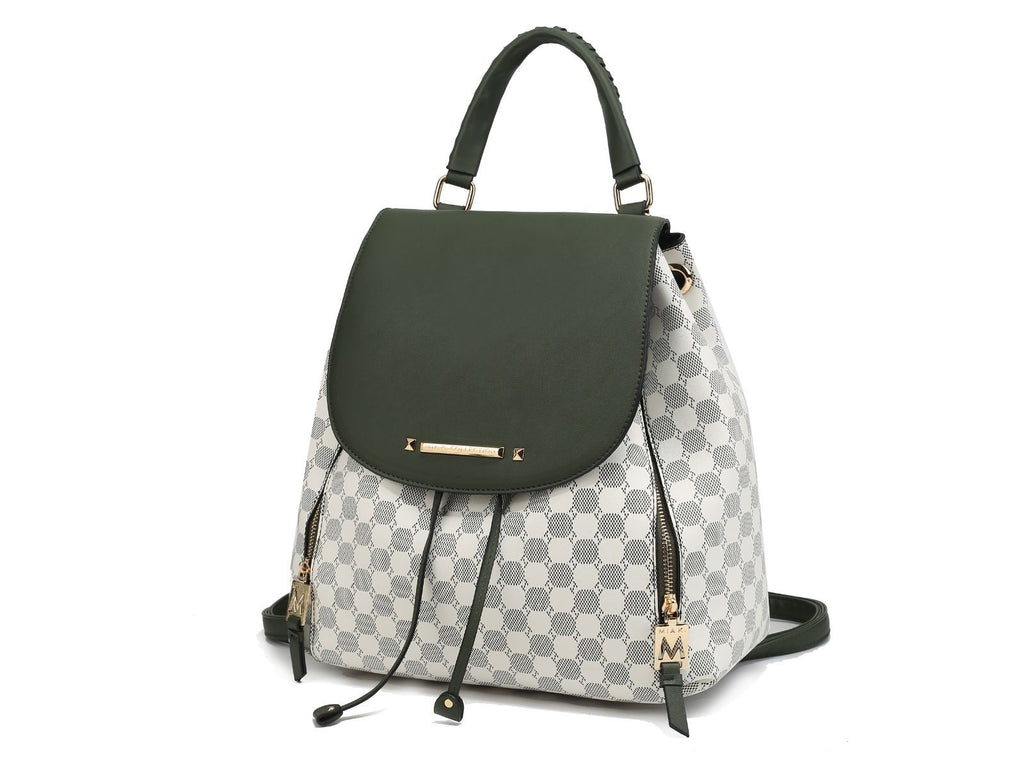 MKF Collection Kimberly Backpack Circular Print Tote Bag by Mia K