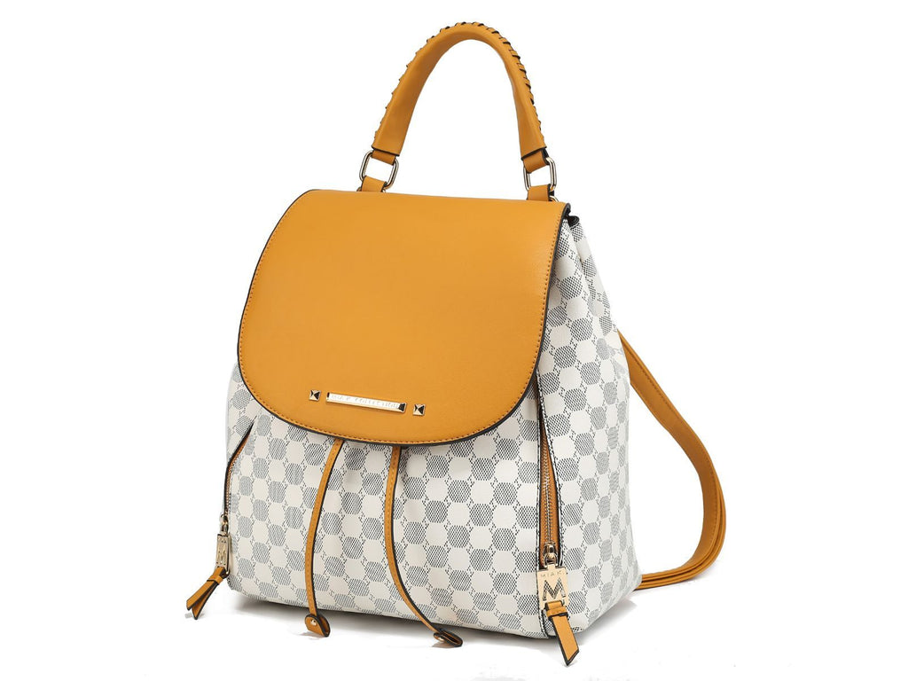 MKF Collection Kimberly Backpack Circular Print Tote Bag by Mia K