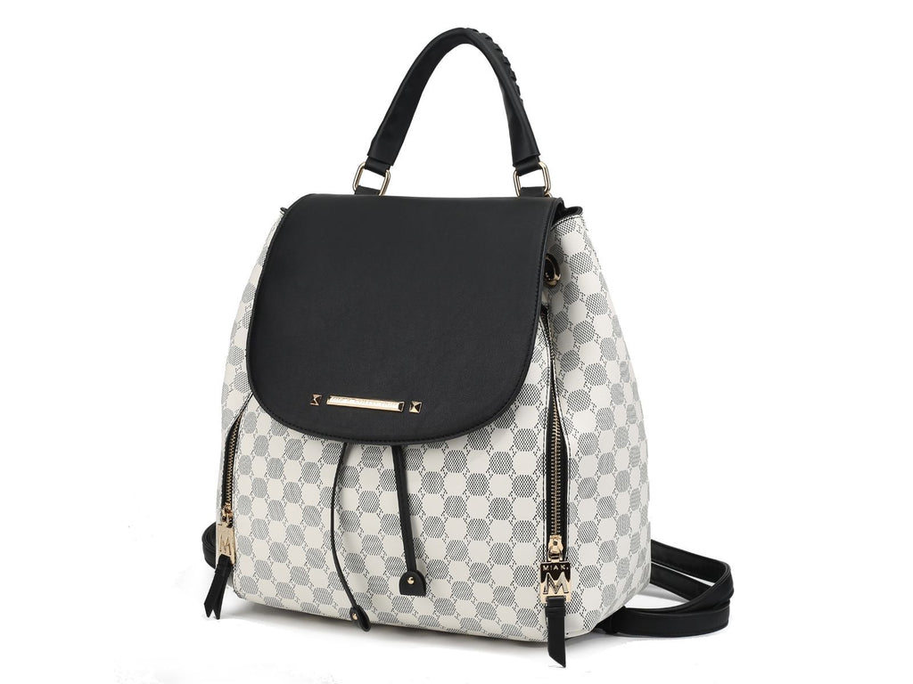 MKF Collection Kimberly Backpack Circular Print Tote Bag by Mia K