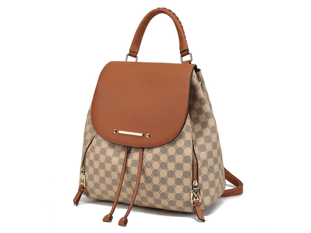 MKF Collection Kimberly Backpack Circular Print Tote Bag by Mia K