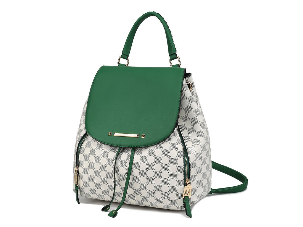 MKF Collection Kimberly Backpack Circular Print Tote Bag by Mia K