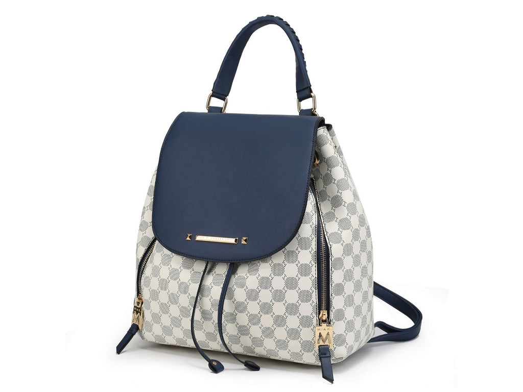 MKF Collection Kimberly Backpack Circular Print Tote Bag by Mia K