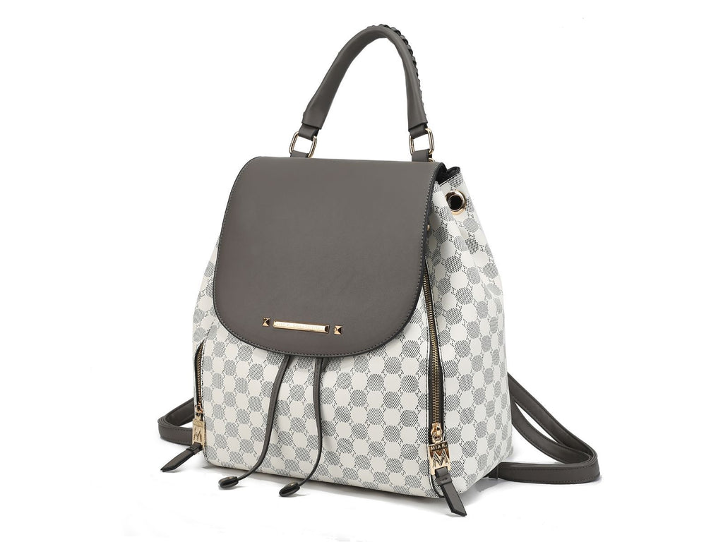MKF Collection Kimberly Backpack Circular Print Tote Bag by Mia K