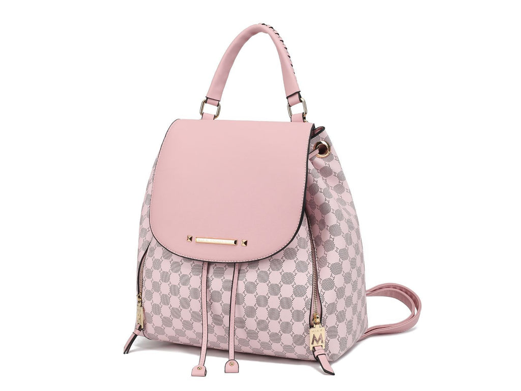MKF Collection Kimberly Backpack Circular Print Tote Bag by Mia K