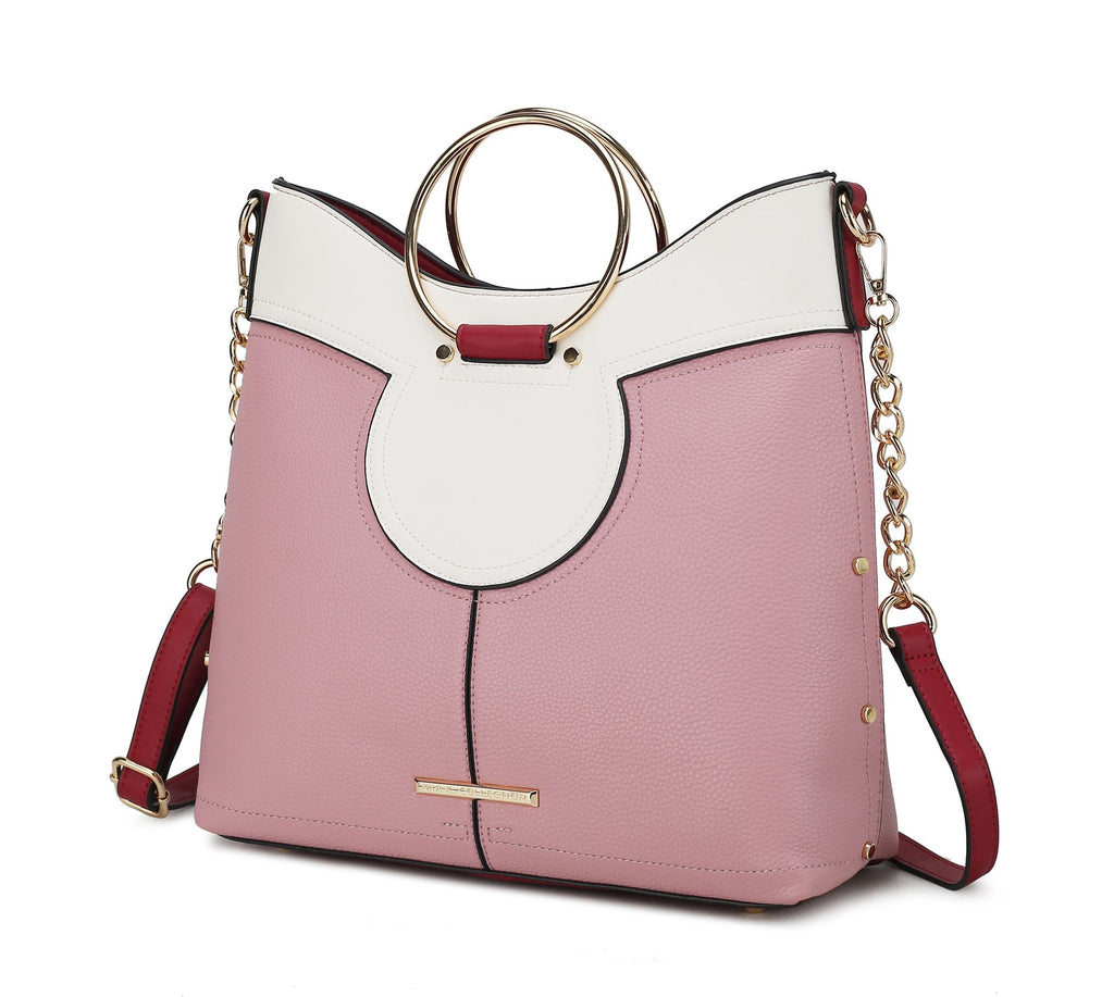 MKF Collection Kylie Top Handle Satchel Handbag Vegan Leather Women by Mia k