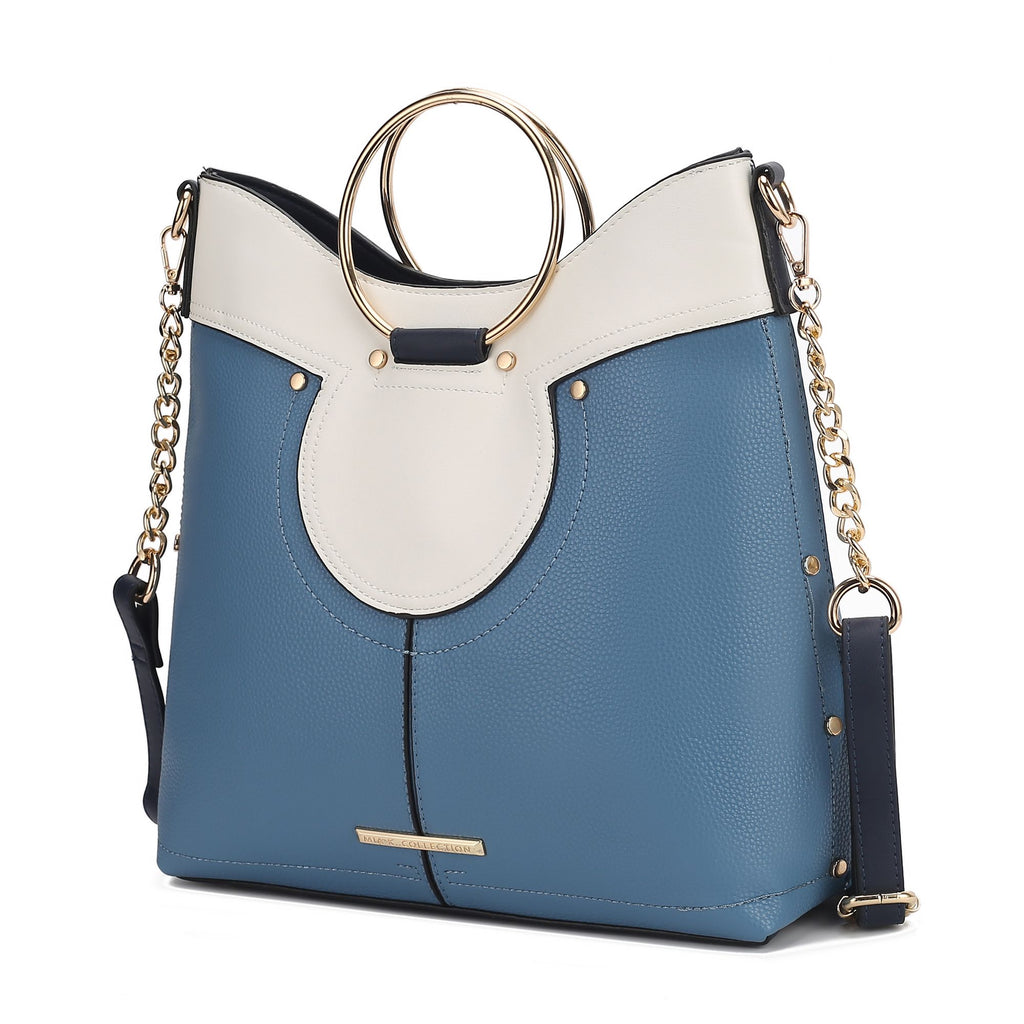 MKF Collection Kylie Top Handle Satchel Handbag Vegan Leather Women by Mia k