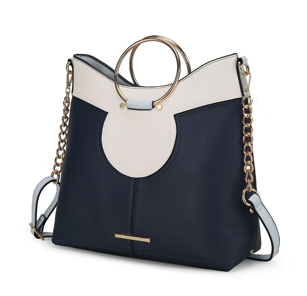 MKF Collection Kylie Top Handle Satchel Handbag Vegan Leather Women by Mia k