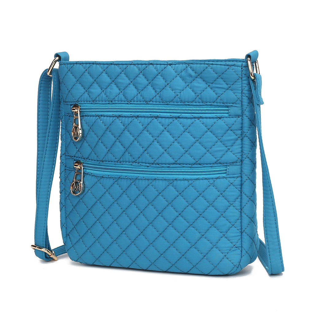 MKF Collection Lainey Solid Quilted Cotton Women's Crossbody Bag by Mia K