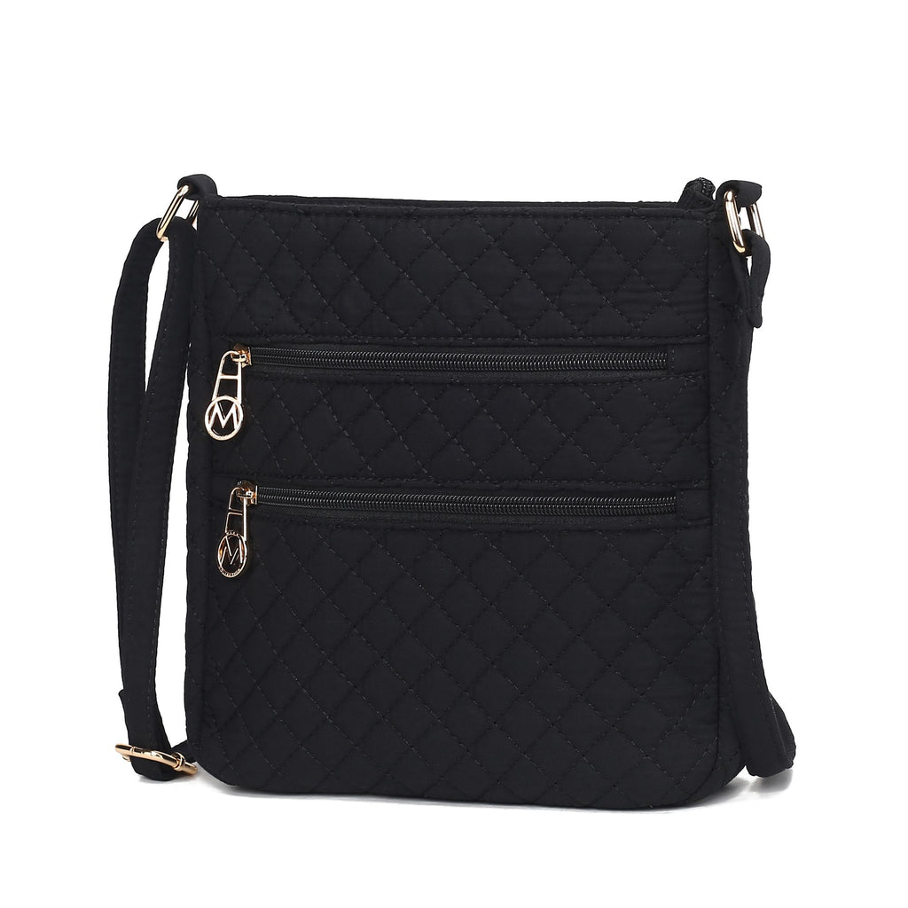 MKF Collection Lainey Solid Quilted Cotton Women's Crossbody Bag by Mia K