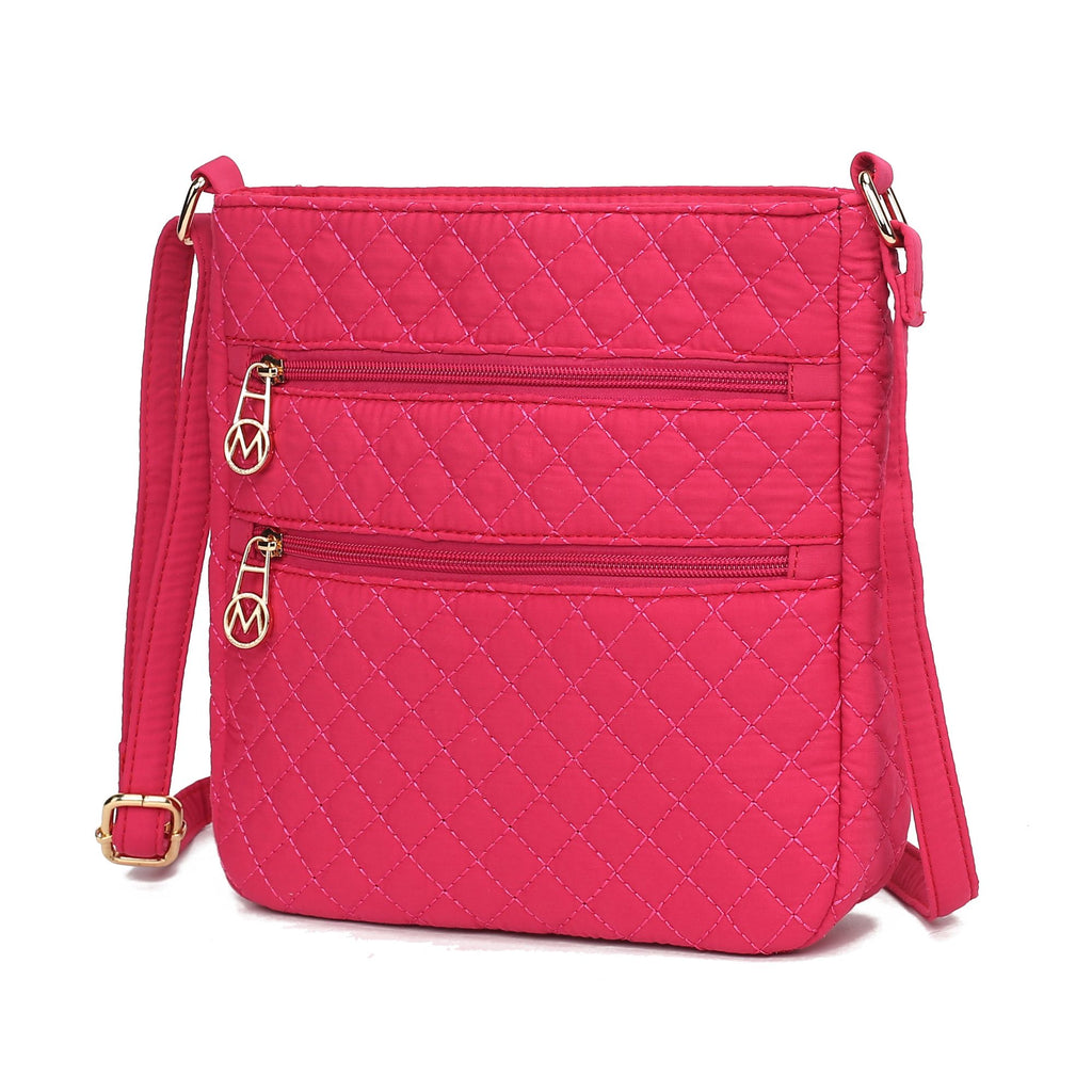 MKF Collection Lainey Solid Quilted Cotton Women's Crossbody Bag by Mia K