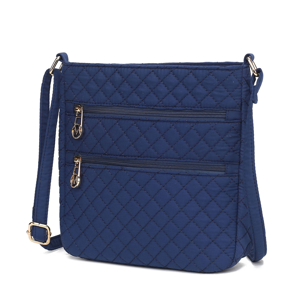 MKF Collection Lainey Solid Quilted Cotton Women's Crossbody Bag by Mia K