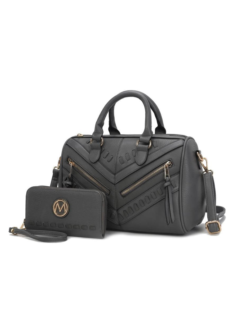 MKF Collection Lara Vegan Leather Women Satchel with wallet by Mia k