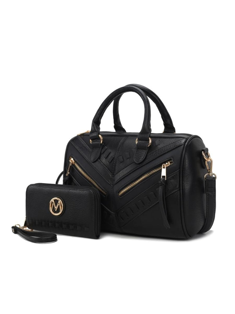 MKF Collection Lara Vegan Leather Women Satchel with wallet by Mia k