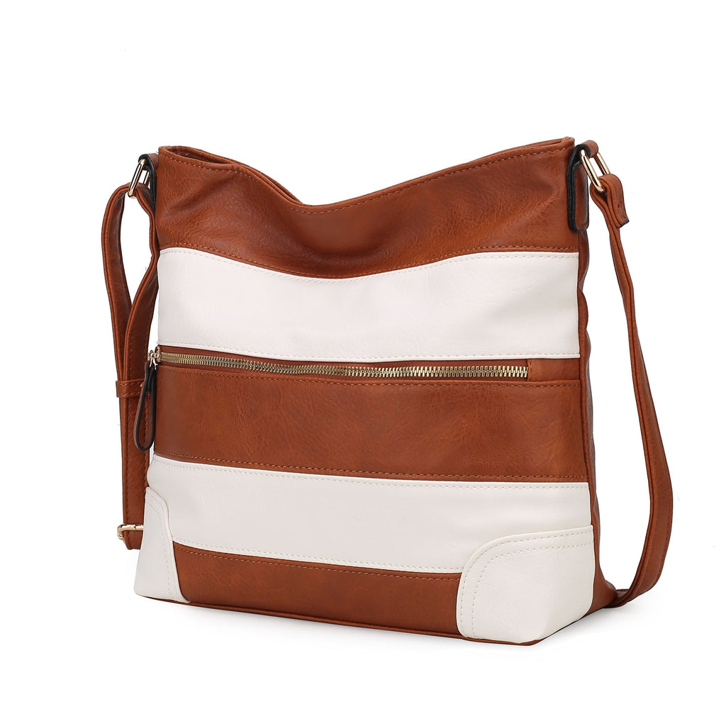 MKF Collection Leighton Shoulder Handbag Vegan Leather Crossover Womens by Mia k