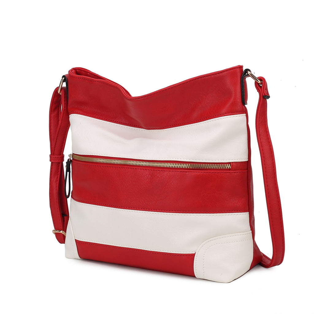 MKF Collection Leighton Shoulder Handbag Vegan Leather Crossover Womens by Mia k