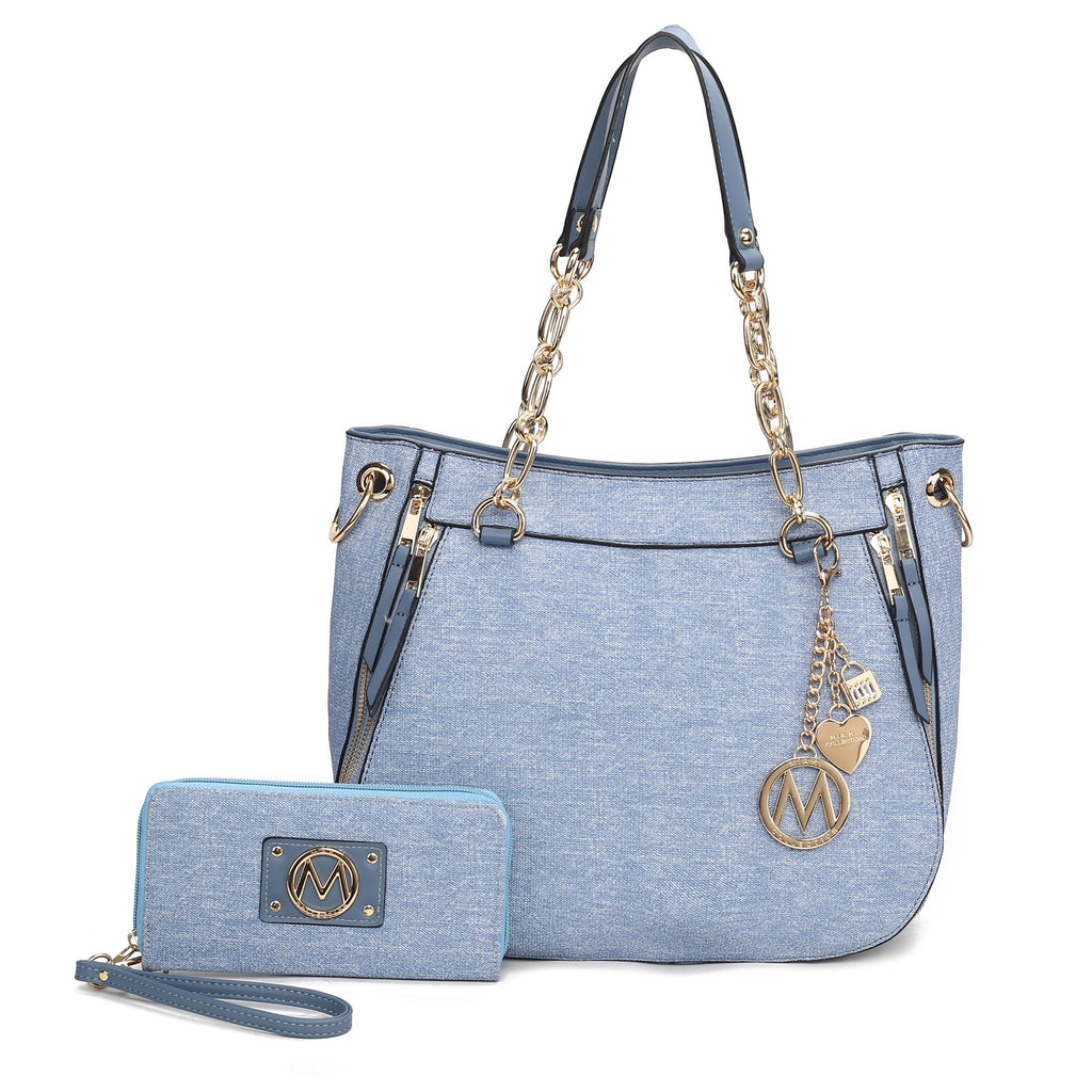MKF Collection Lina Tote Bag and Wallet set by Mia K