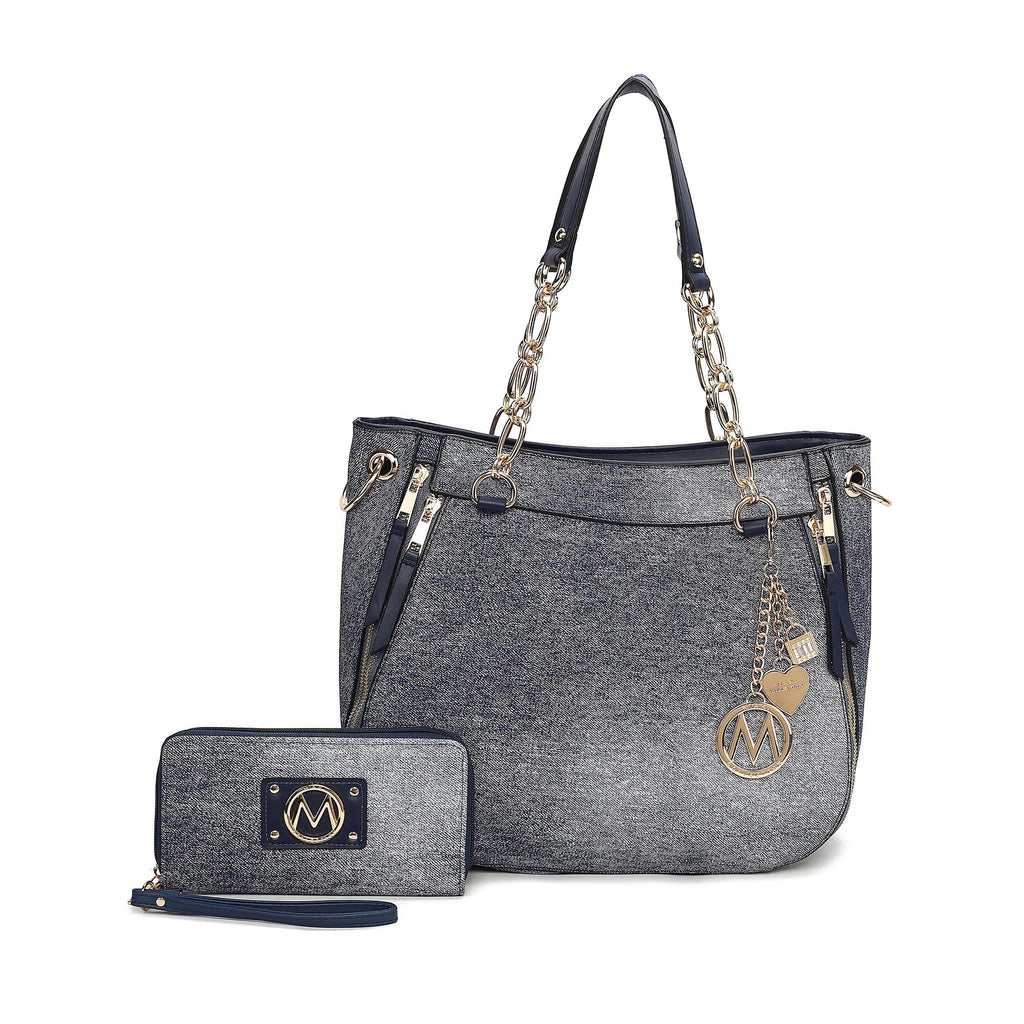 MKF Collection Lina Tote Bag and Wallet set by Mia K