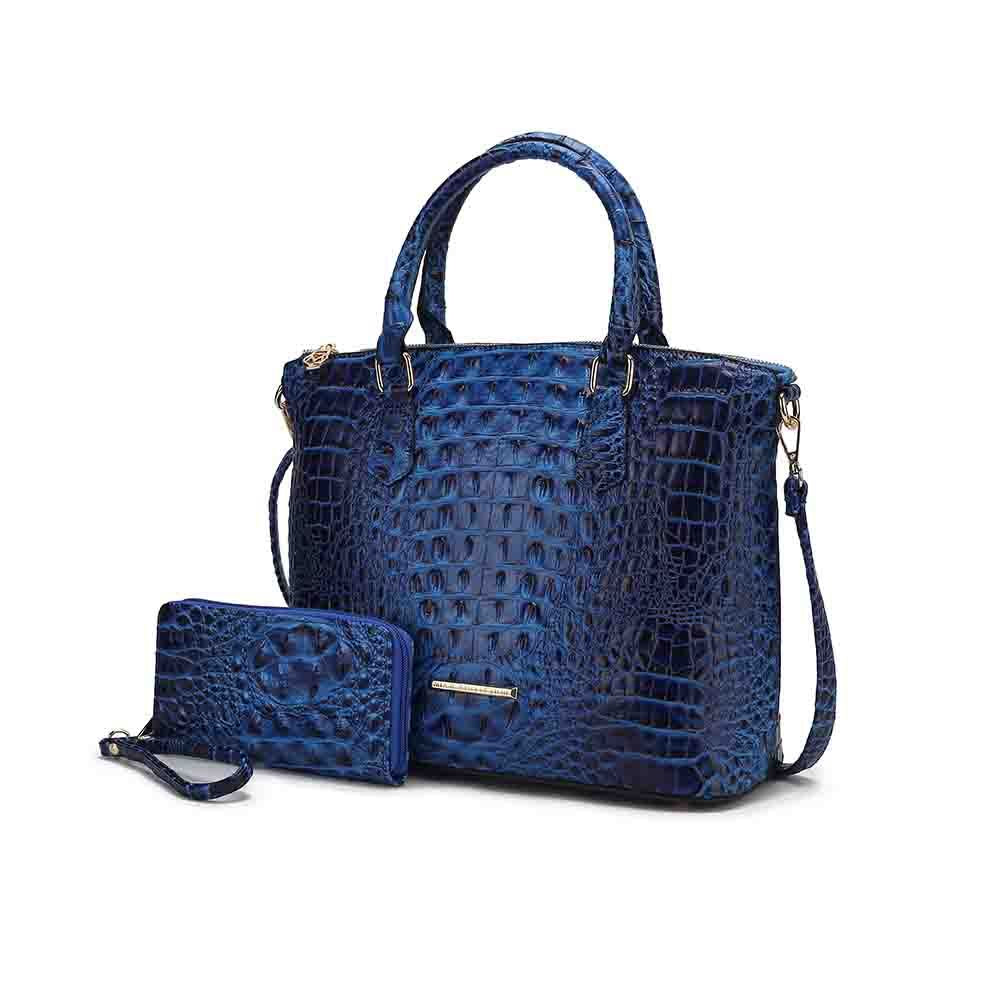 MKF Collection Liora Croc Embossed Tote Bag with Wallet by Mia K
