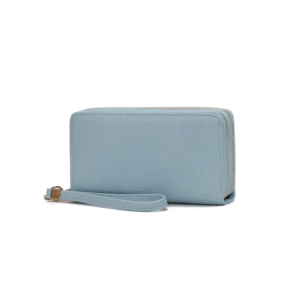 MKF Collection Lisbette Embossed M Signature Wallet by Mia k