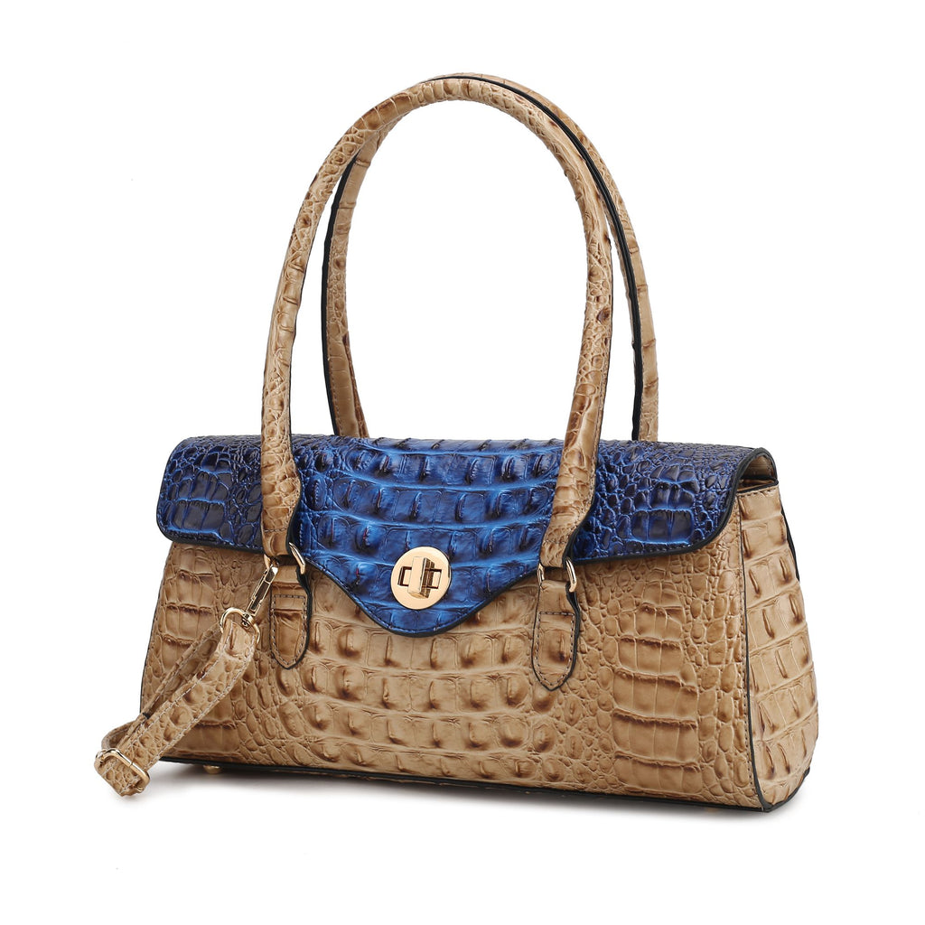 MKF Collection Liviana Shoulder Women's Elegant Bag Croc-Embossed by Mia K.